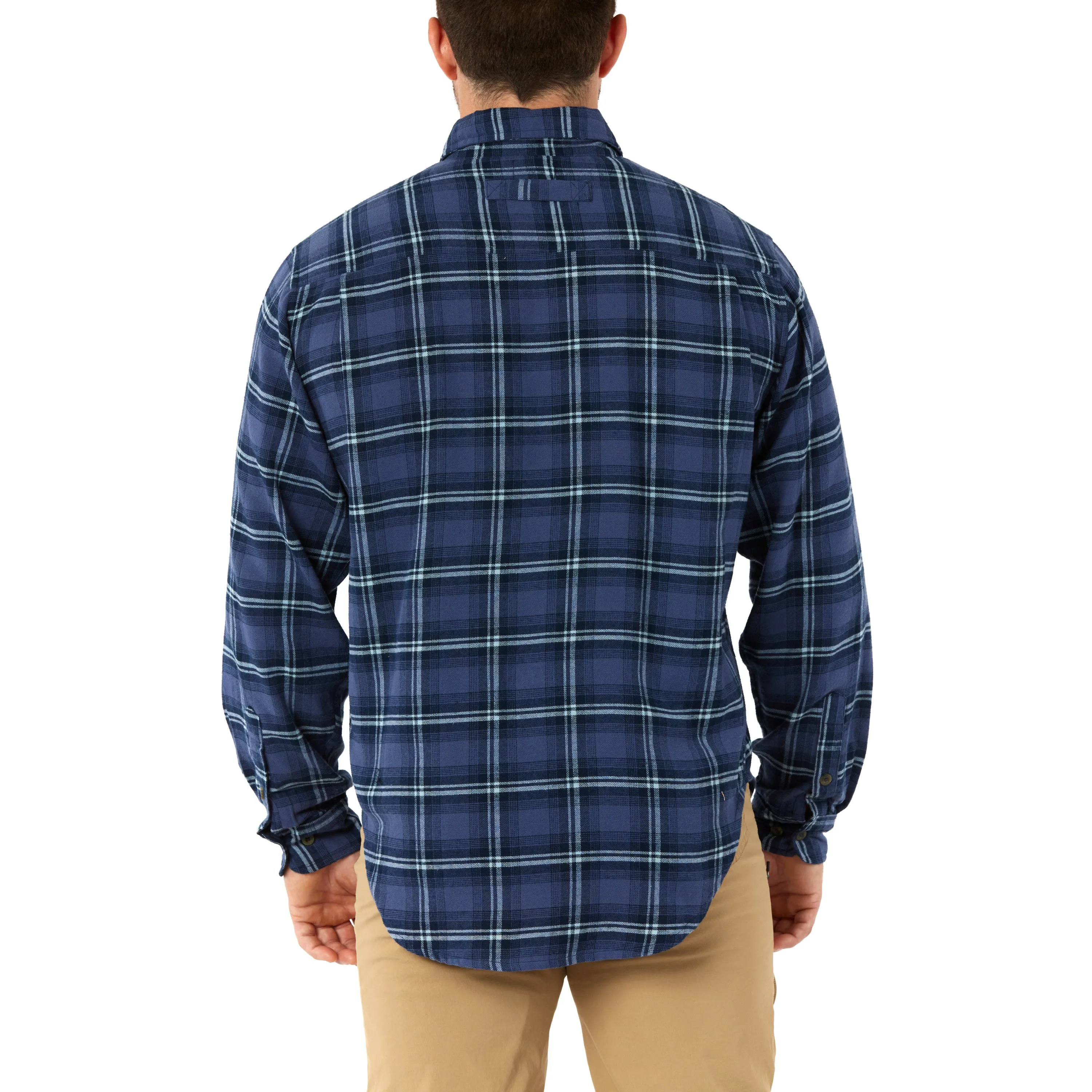 TWO-POCKET BUTTON DOWN FLANNEL SHIRT