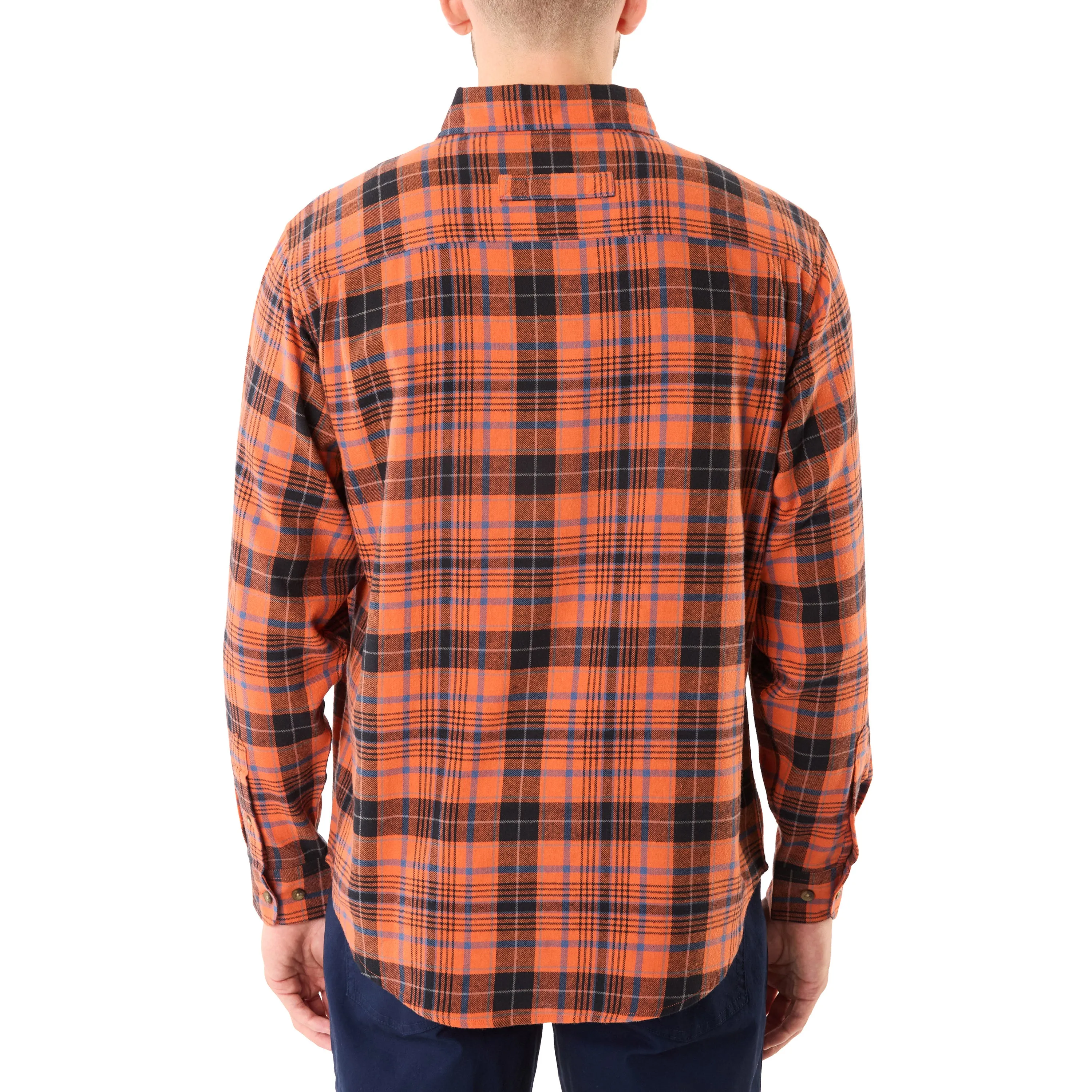 TWO-POCKET BUTTON DOWN FLANNEL SHIRT