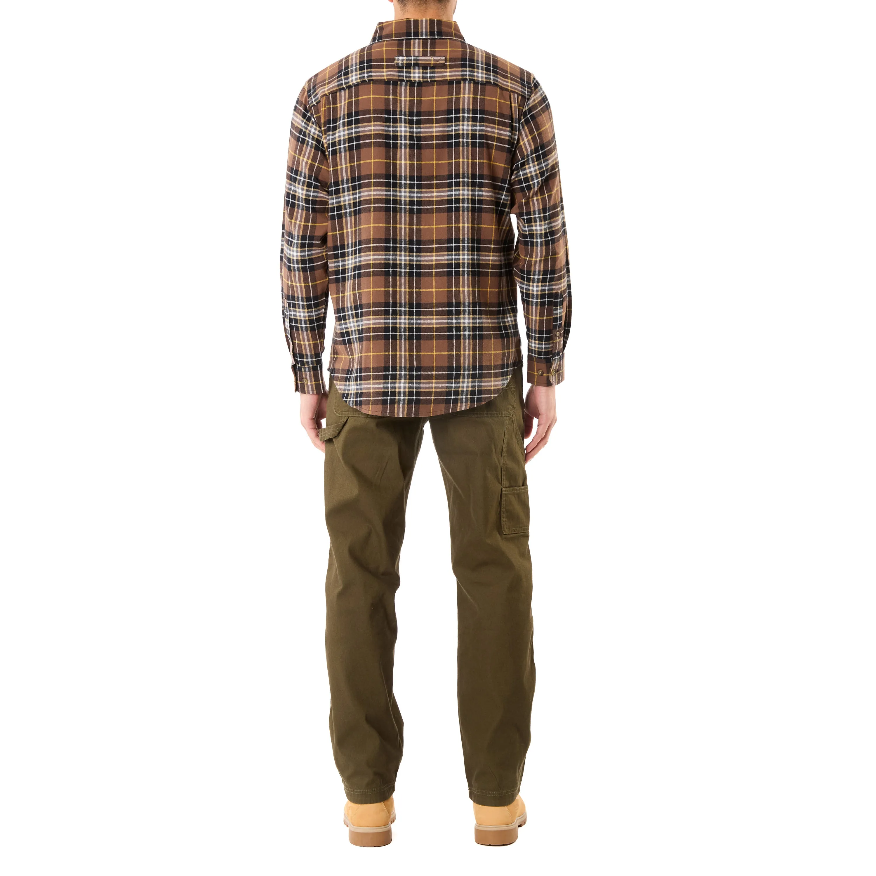 TWO-POCKET BUTTON DOWN FLANNEL SHIRT