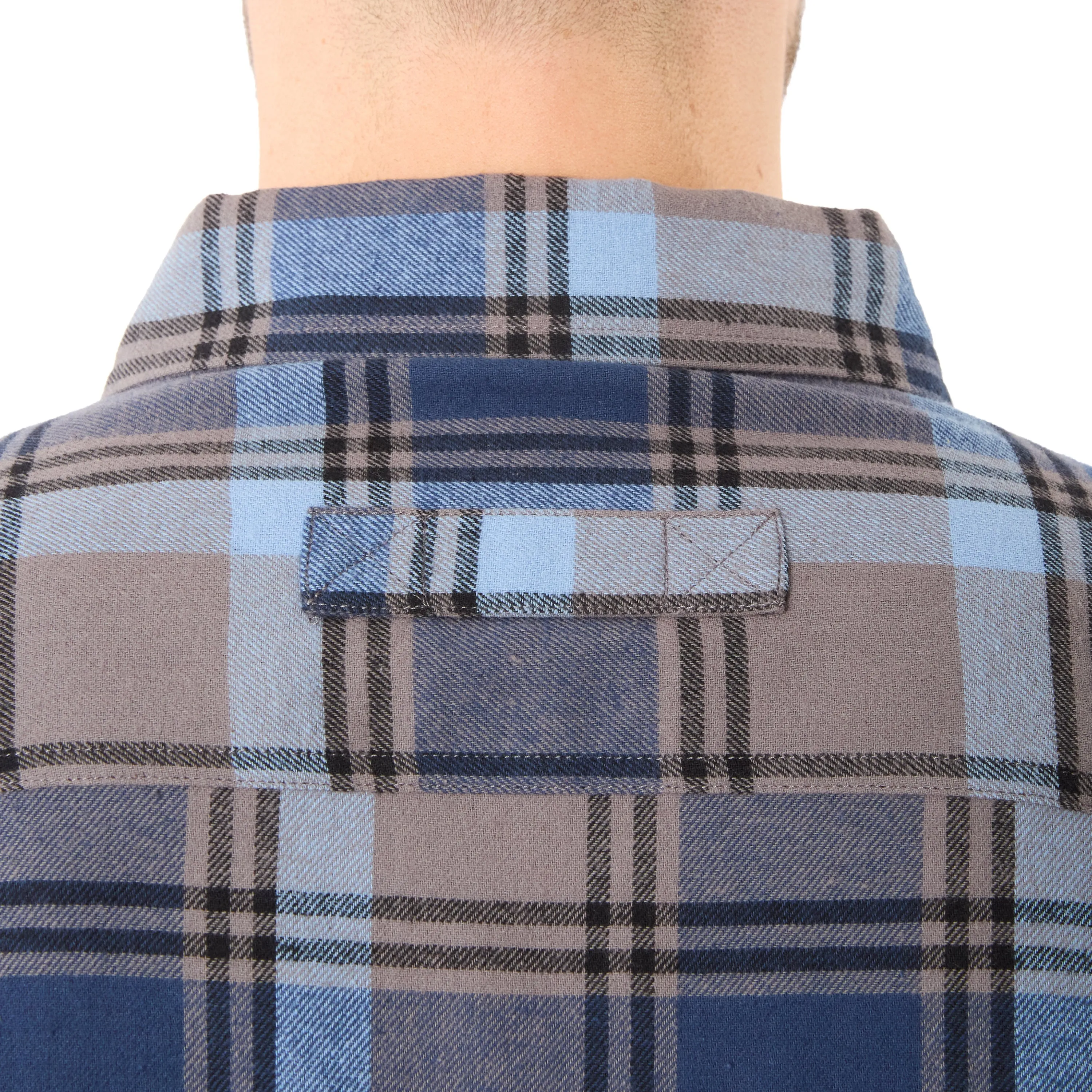 TWO-POCKET BUTTON DOWN FLANNEL SHIRT