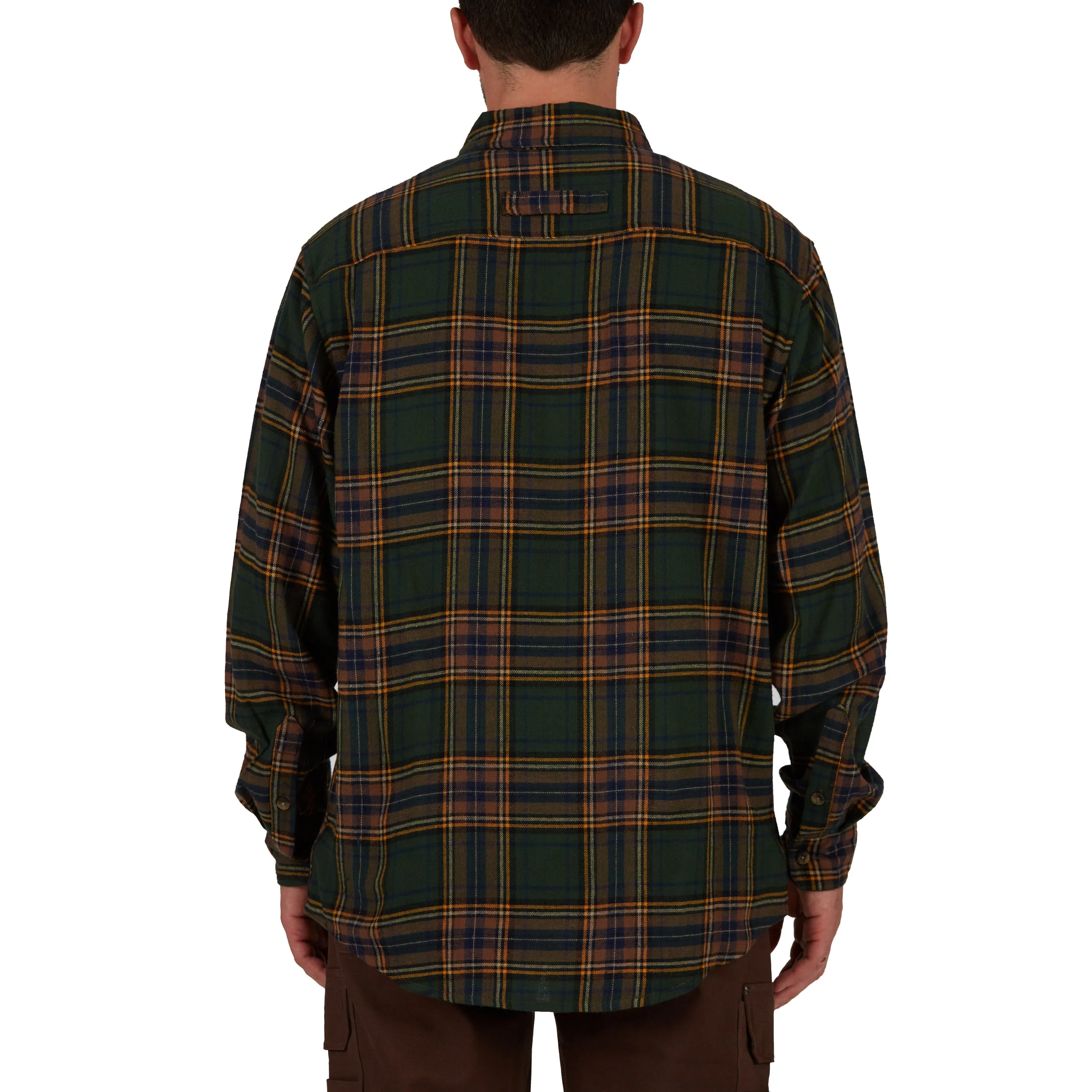 TWO-POCKET BUTTON DOWN FLANNEL SHIRT