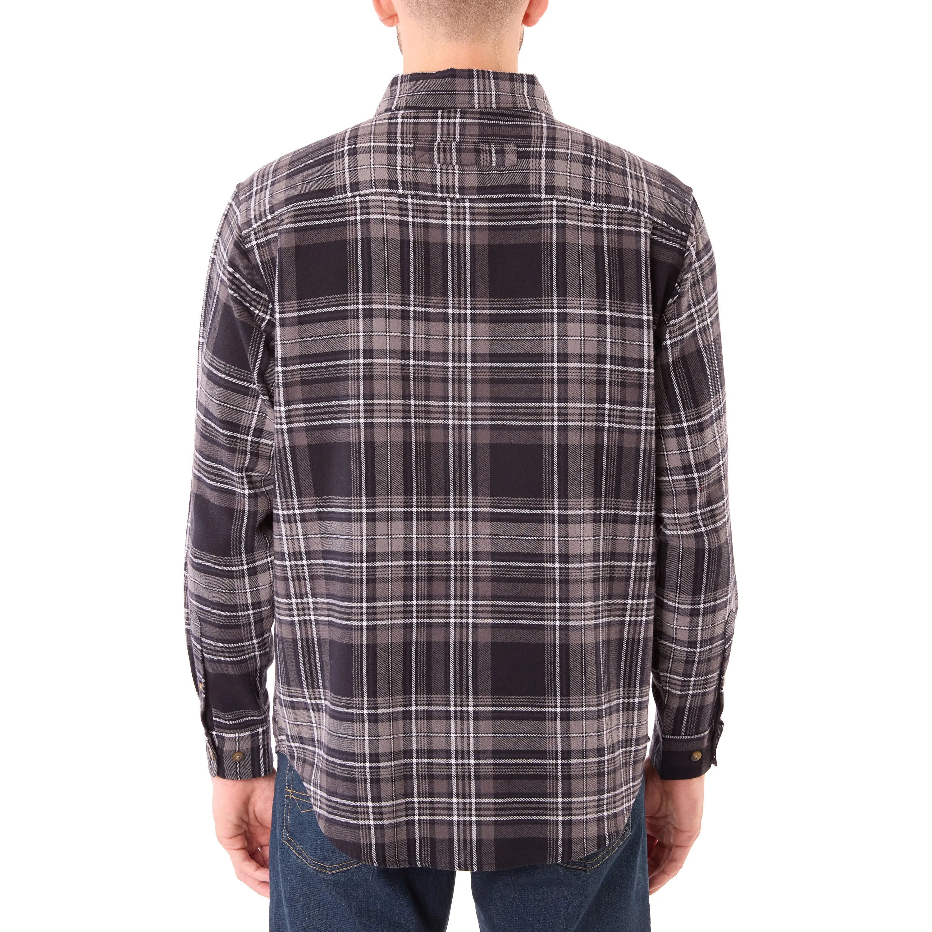 TWO-POCKET BUTTON DOWN FLANNEL SHIRT