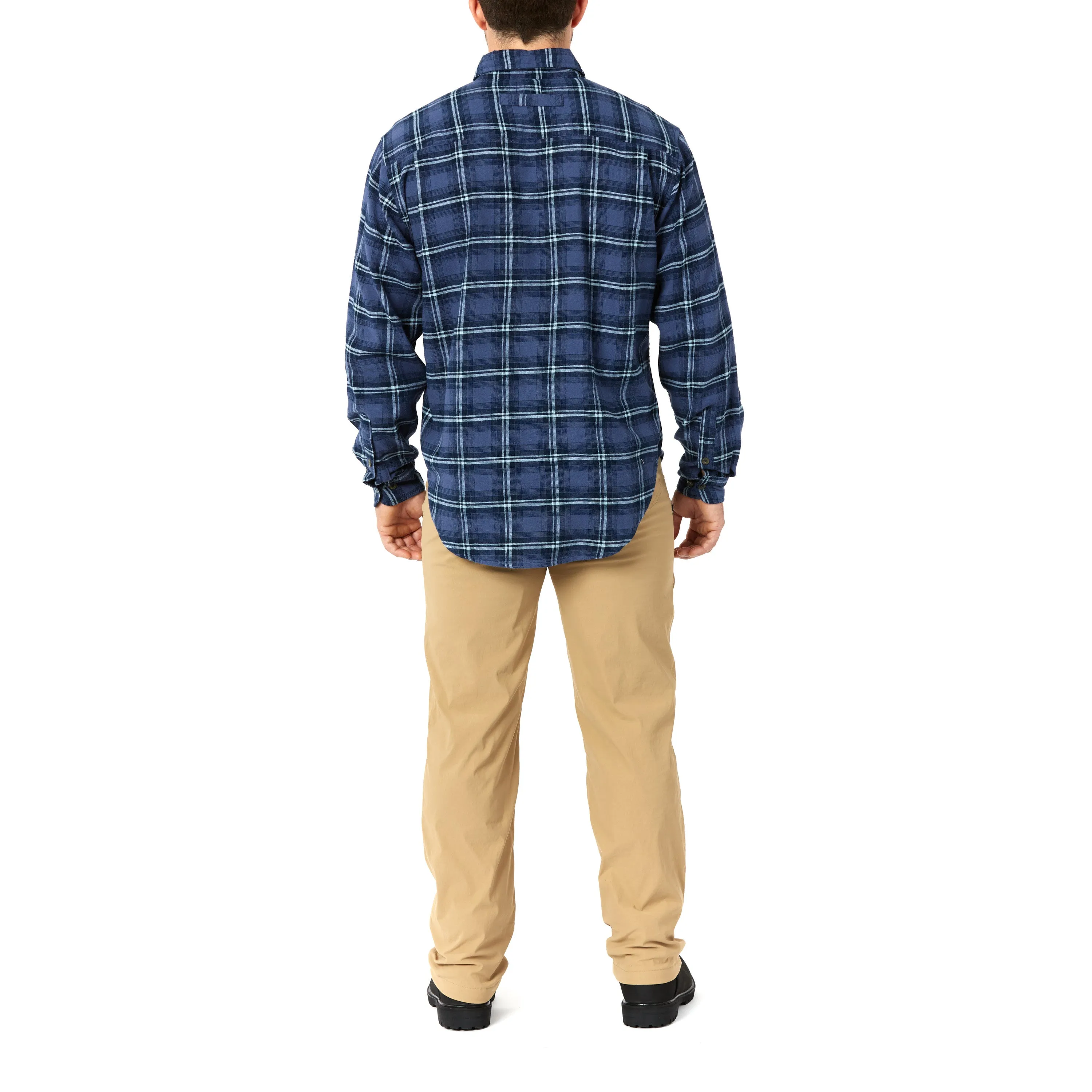 TWO-POCKET BUTTON DOWN FLANNEL SHIRT